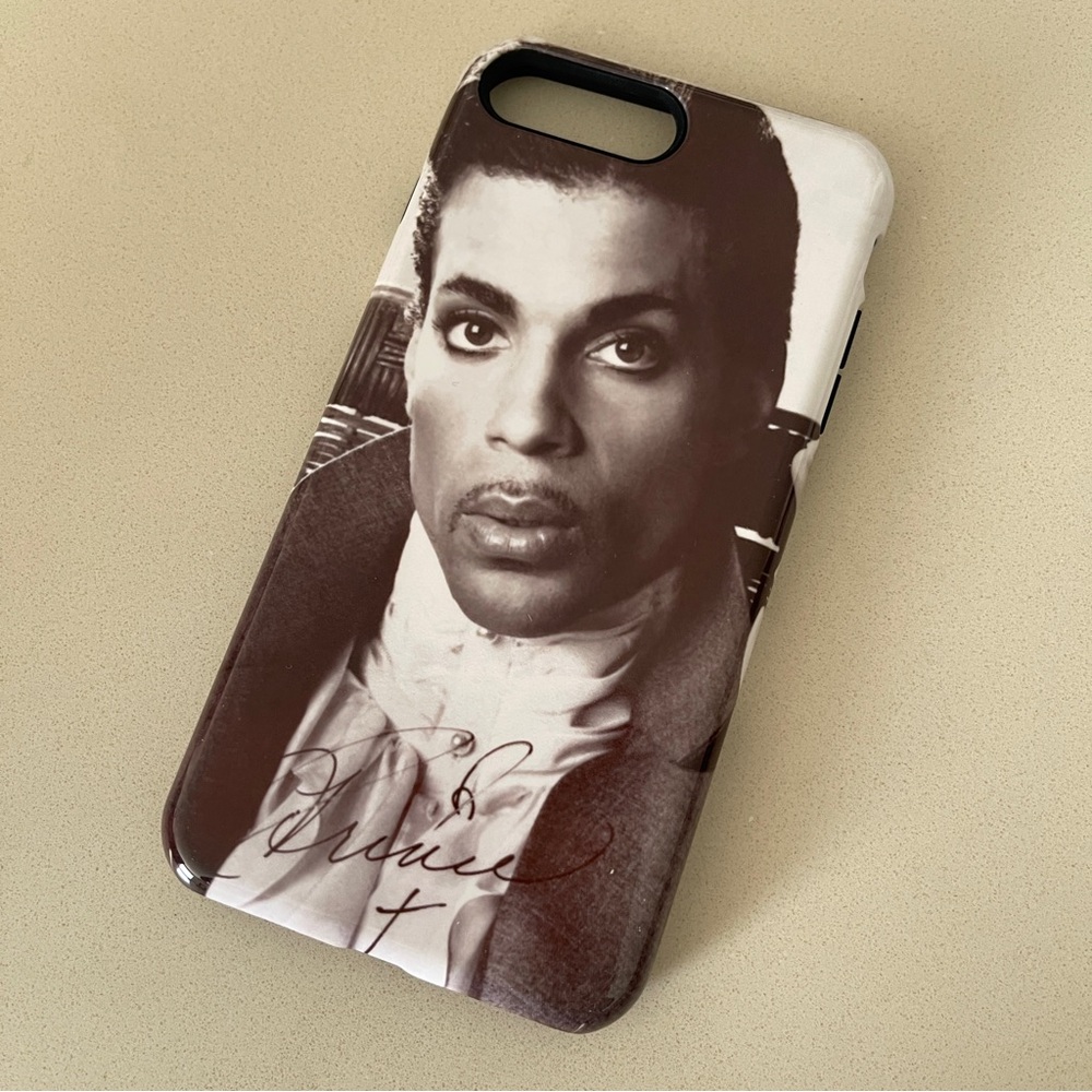 SkinIt Custom Black & White Prince Phone Case.  New never used. iPhone 7 Plus